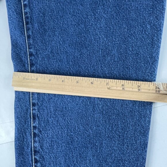 Y2K Levi's Jeans Women's Measured 31x27 550 Relaxed Tapered Blue Denim Tag 12 S - Picture 13 of 16